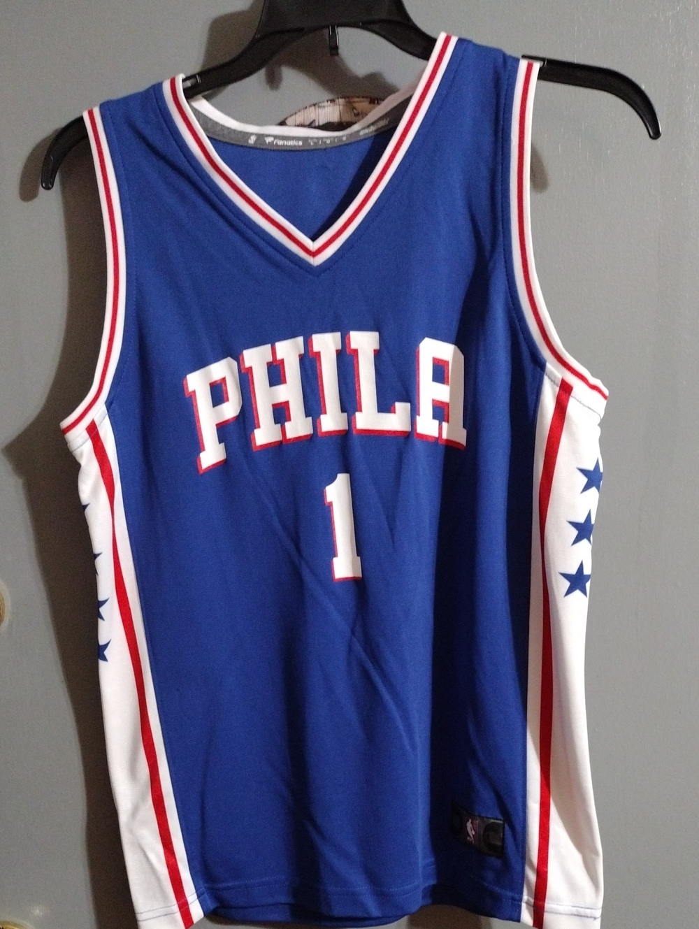 PHILA Blue Red White Basketball Jersey